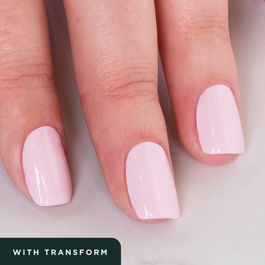 Hand with painted nails using Transform