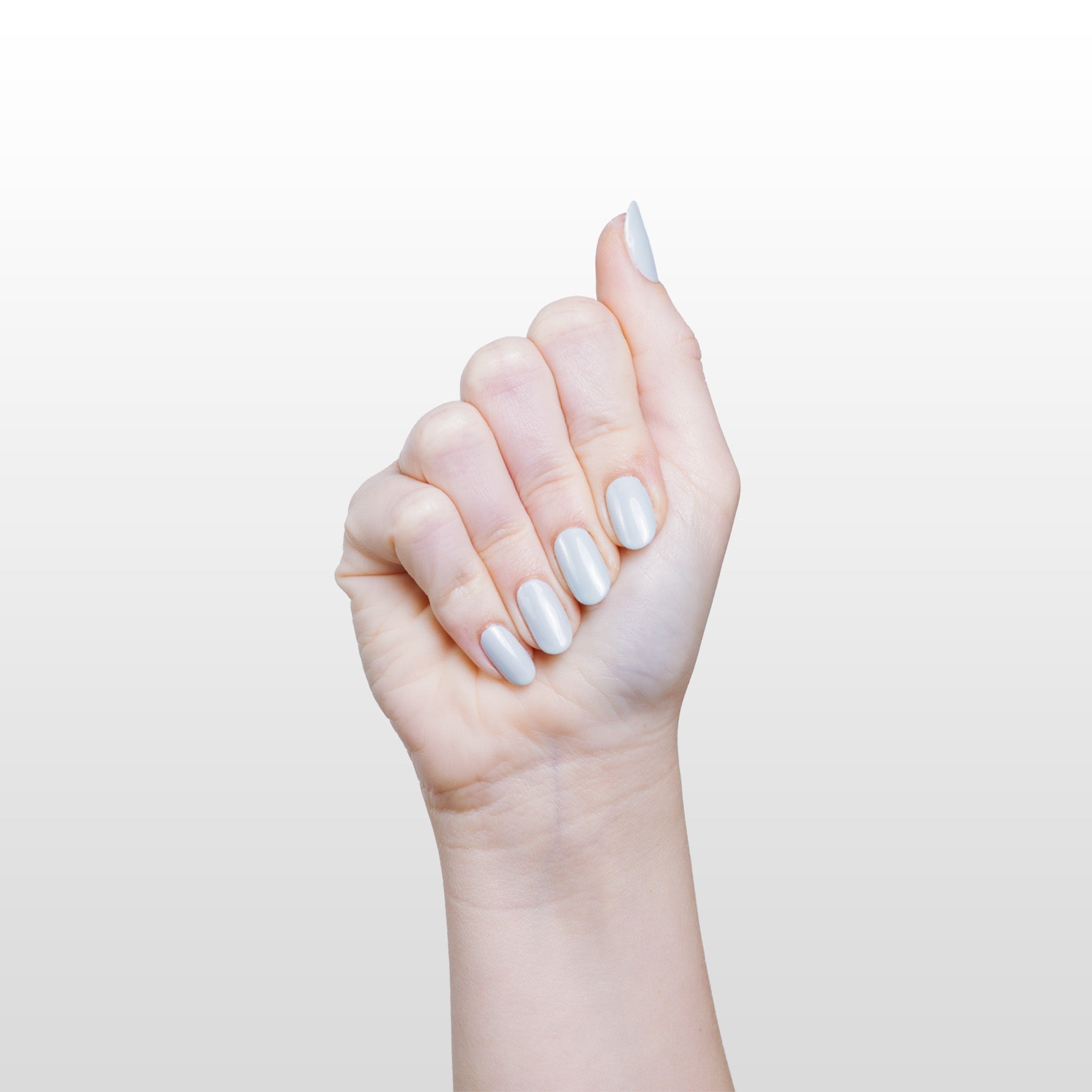 Hand with Moonlight painted on nails