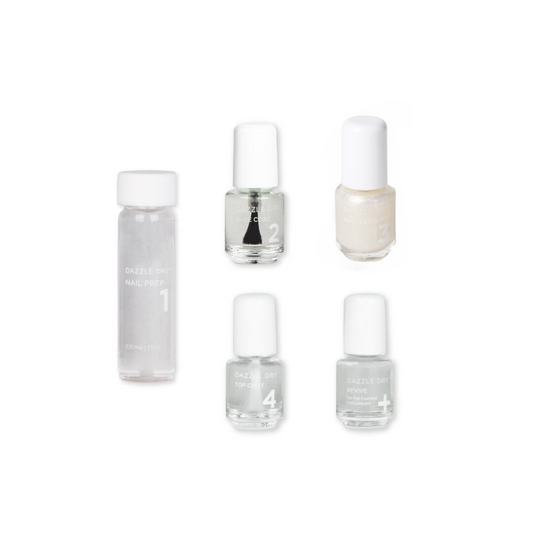 Cupid's Arrow Mini Kit - Mini Nail Prep Bottle, Mini Base Coat Bottle, Cupid's Arrow Mini Nail Lacquer Bottle, Mini Top Coat Bottle, Mini Revive Bottle